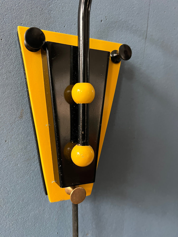 Unique Yellow 80s Swing Arm Wall Lamp