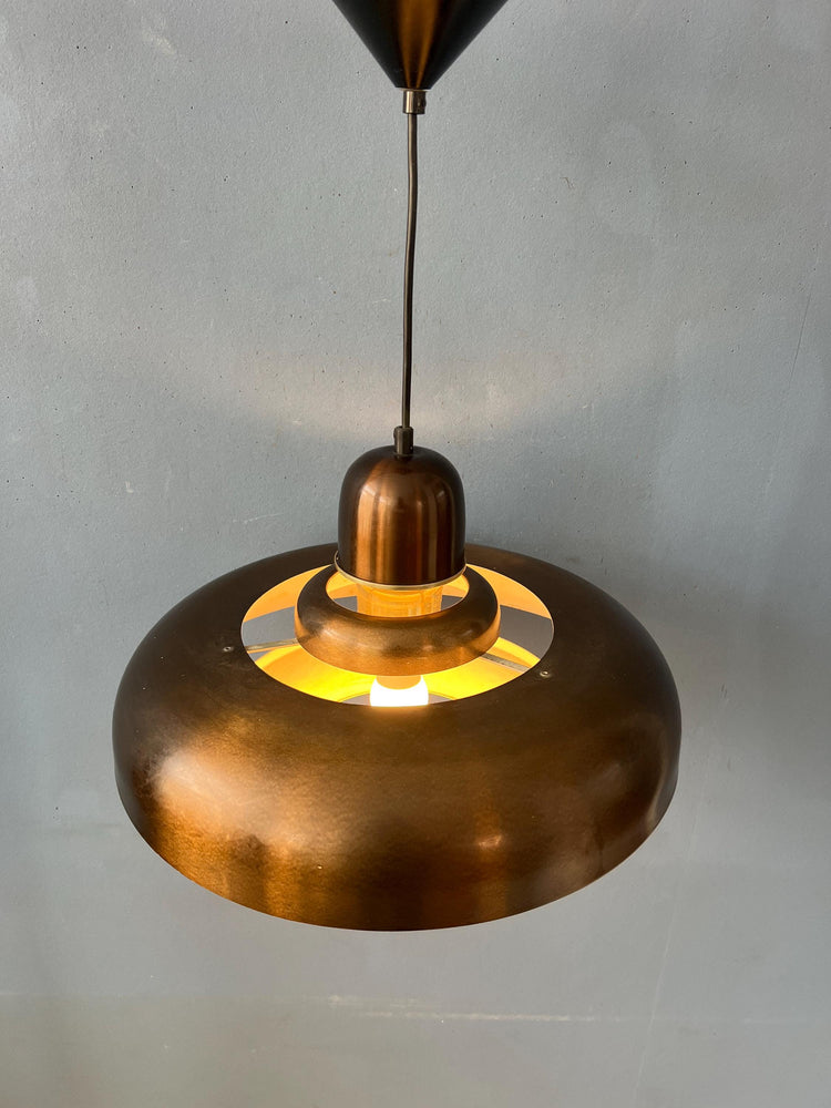 Mid Century Copper Dijkstra UFO Pendant Light