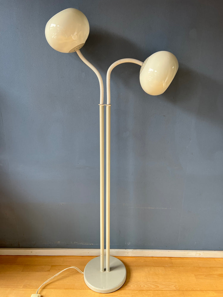 Light Gray Dijkstra Space Age Mushroom Floor Lamp