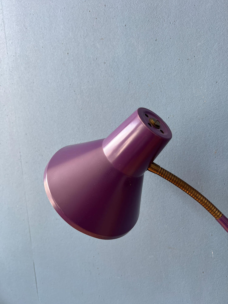 Purple Vintage Space Age Scissor Wall Lamp