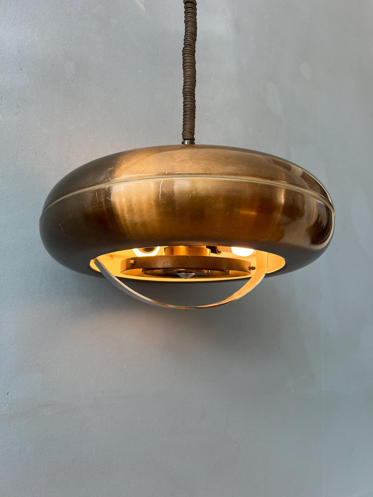 Vintage 'Copper' UFO Pendant Lamp