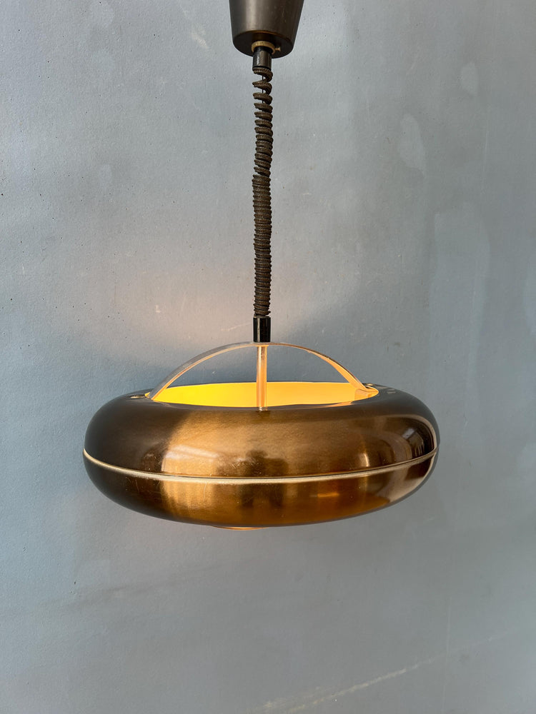Vintage 'Copper' UFO Pendant Lamp