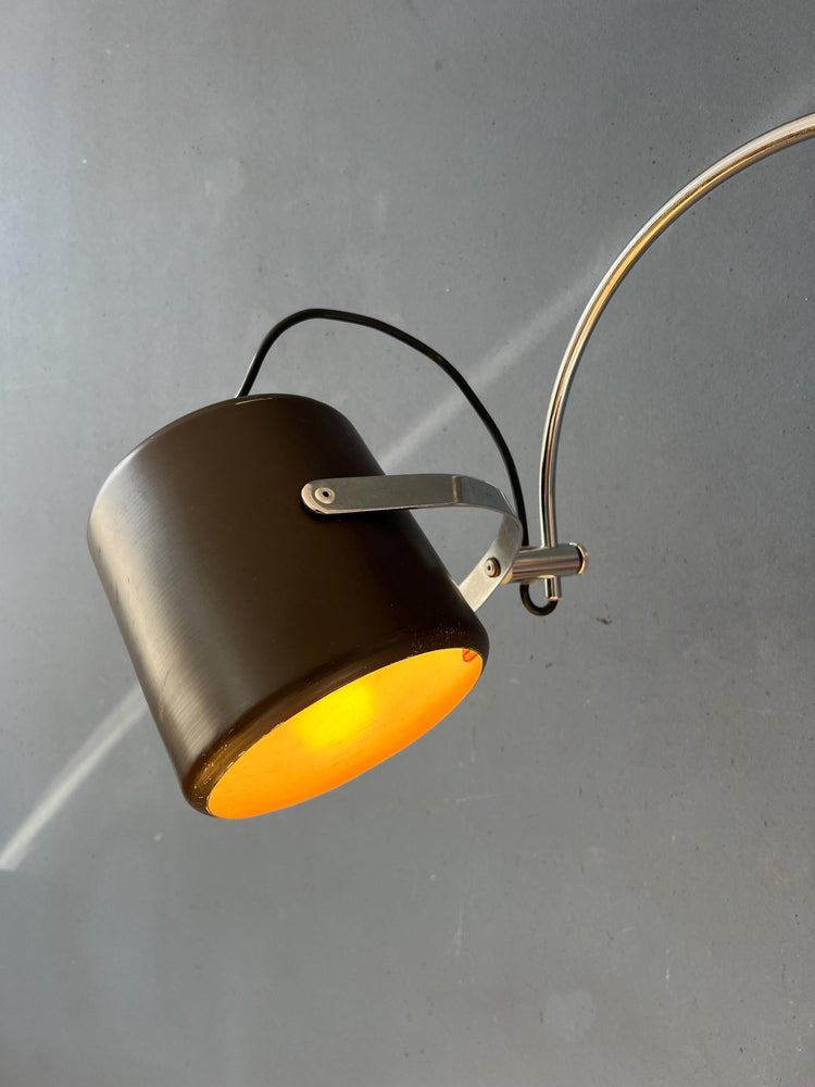 Vintage Brown Anvia 'Bucket' Wall Lamp