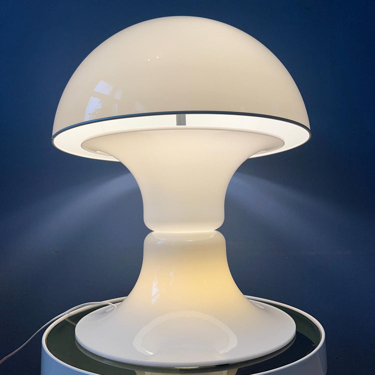Large White Dijkstra Synthetic Mushroom Table or Floor Lamp