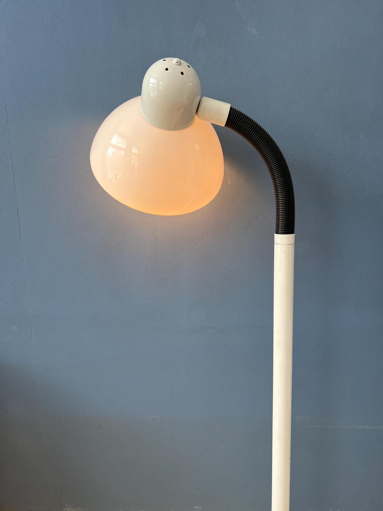 Vintage White Dijkstra Mushroom Space Age Floor Lamp