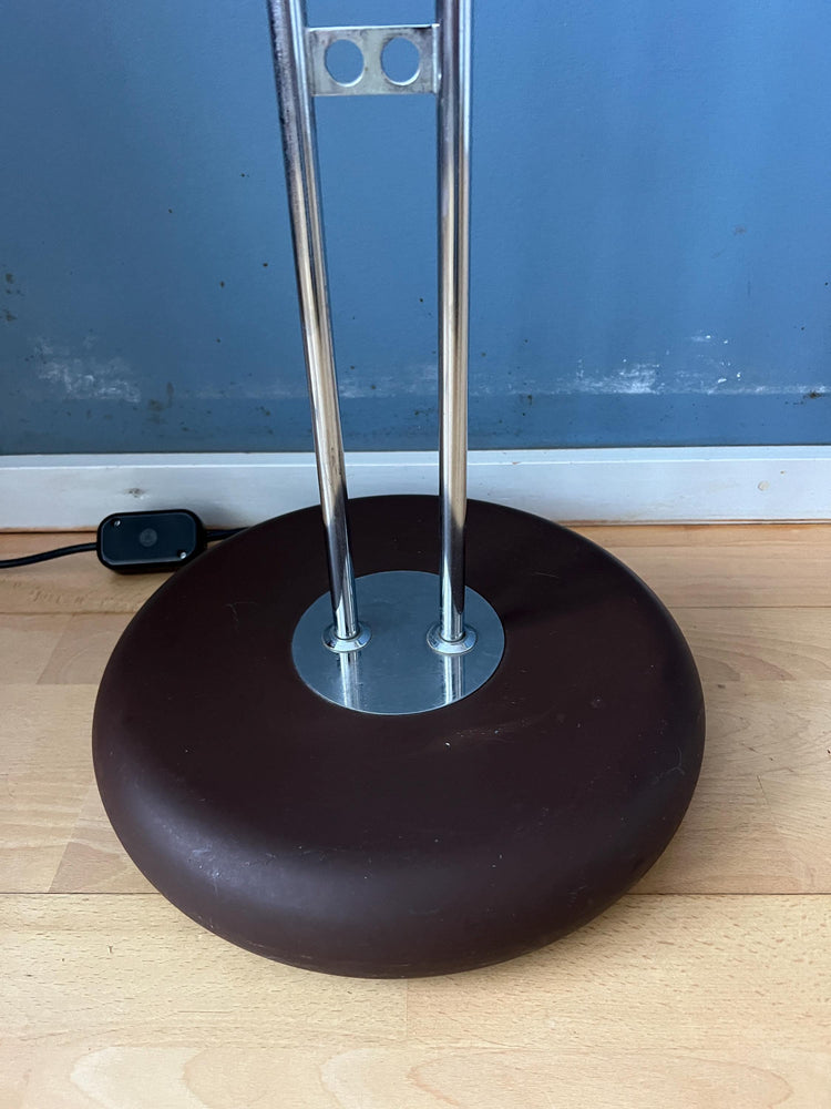 Chrome Space Age Dijkstra Double Arc Mushroom Floor Lamp
