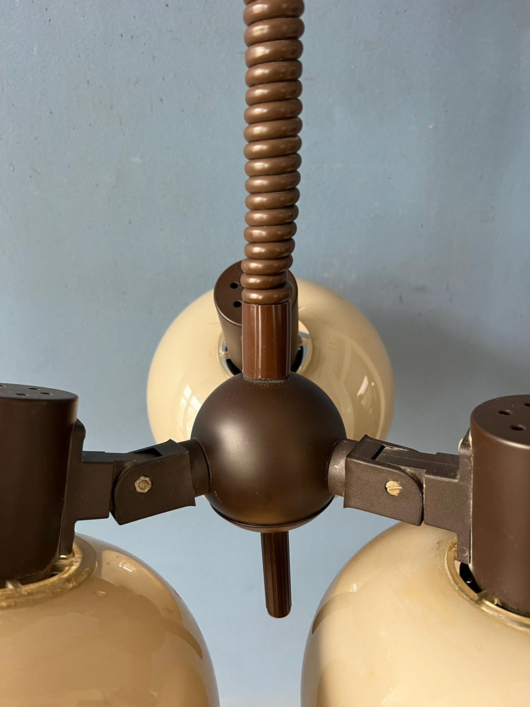 Vintage Herda Mushroom Space Age Chandelier Pendant Light