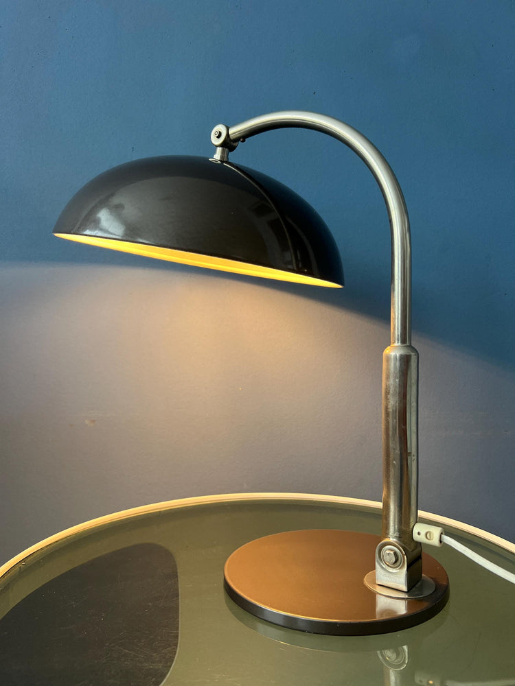 Vintage Black Hala Busquet 144 Desk Lamp by Herman Busquet