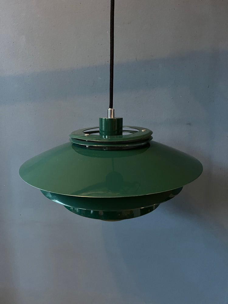 Green Danish Mid Century Style Pendant Lamp