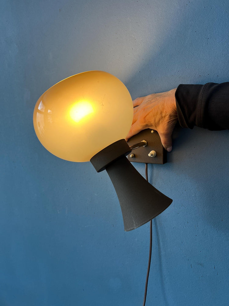 Vintage Space Age Herda Diabolo Mushroom Wall Lamp