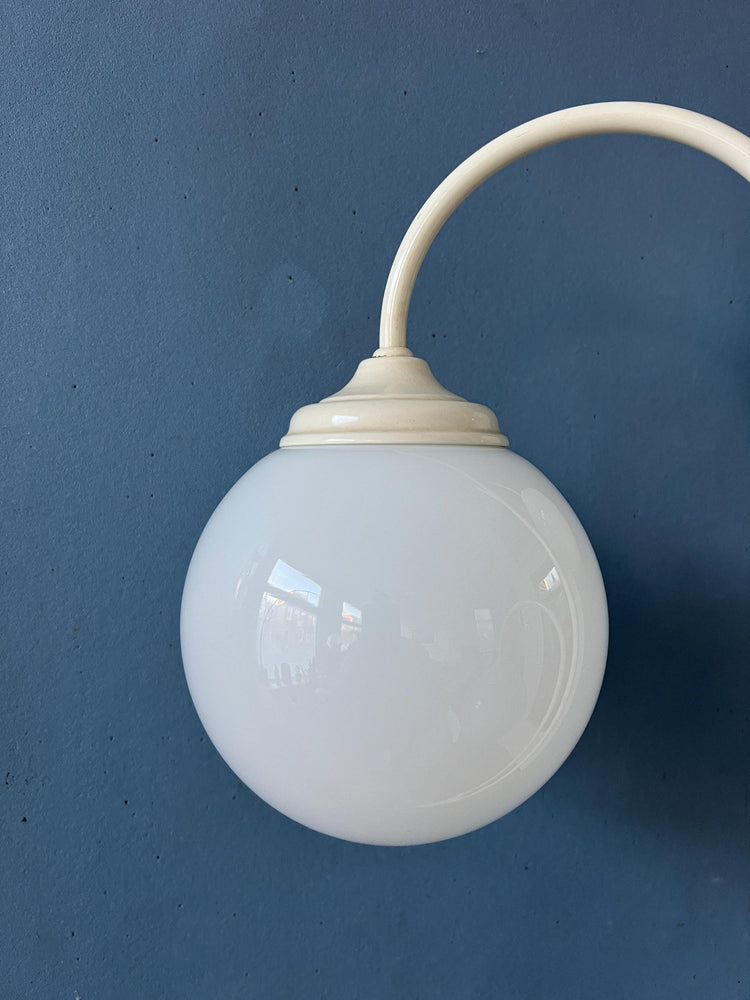 Vintage Three Milk Glass Shades Space Age Floor Lamp