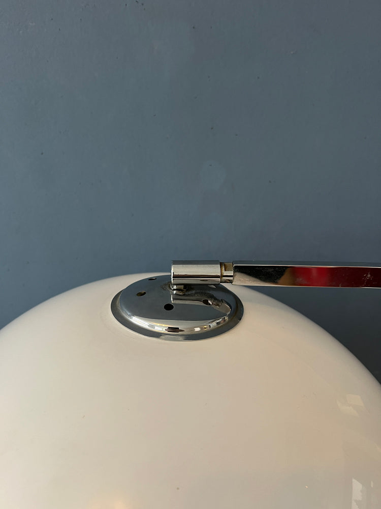 Mid Century Sölken Leuchten Arc Wall Lamp with Mushroom Shade