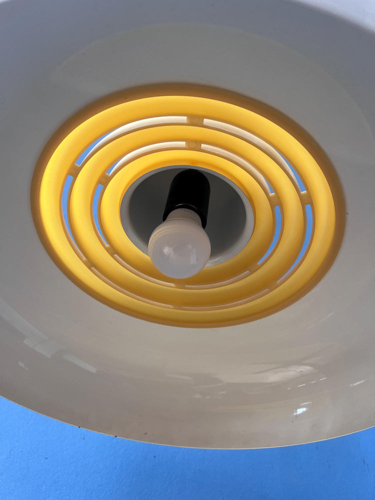 Mid Century Beige UFO Hanging Lamp by Knud Christensen