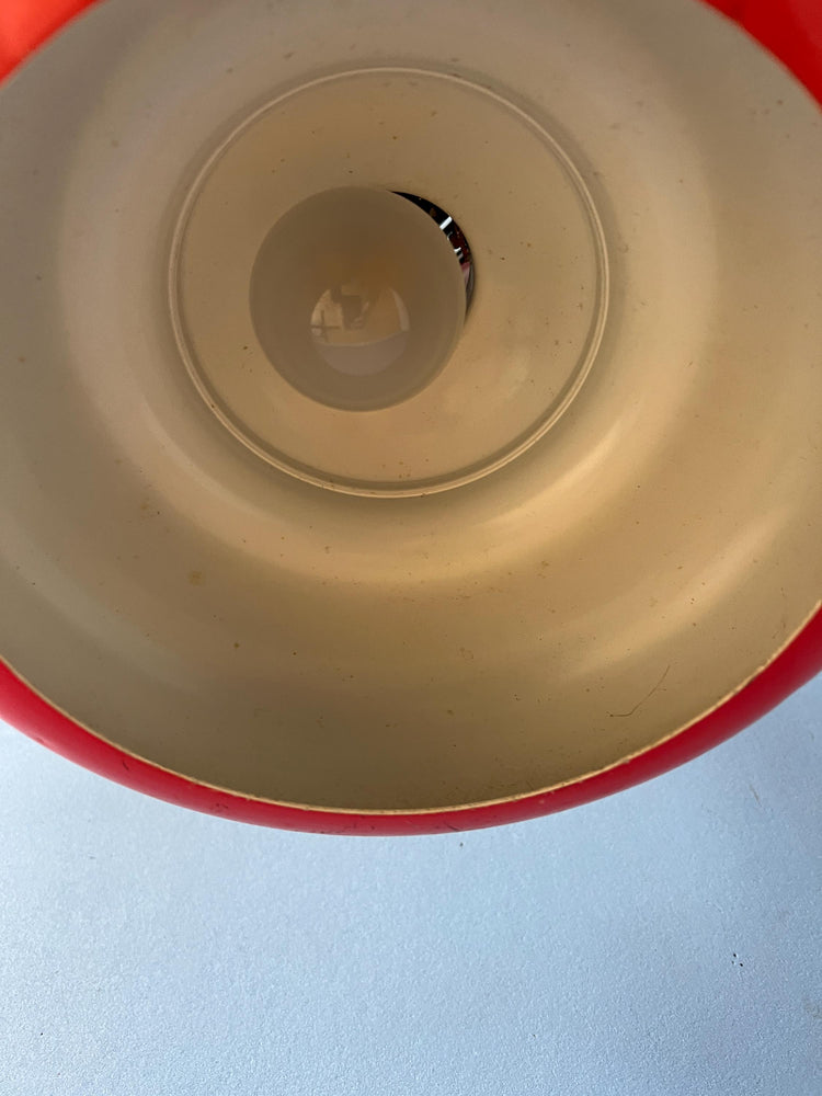 Vintage Red Space Age Cone Pendant Lamp
