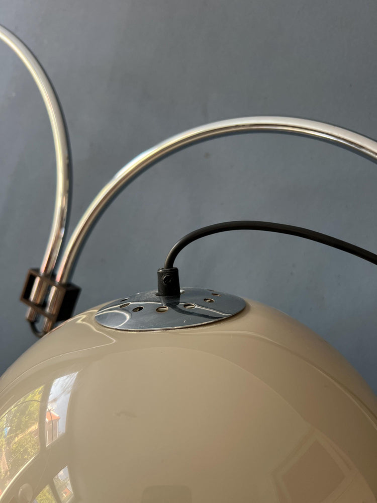 Space Age Dijkstra Double Arc Floor Lamp with Plexiglass Mushroom Shade