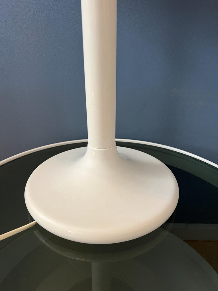 Vintage White Dijkstra Space Age Mushroom Table Lamp