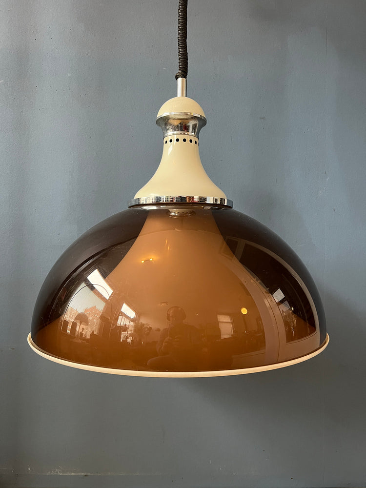 Big Mid Century Stilux Milano Space Age Pendant Lamp