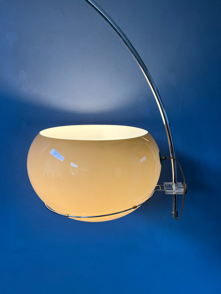 Mid Century Space Age Mushroom Arc Floor Lamp by GEPO