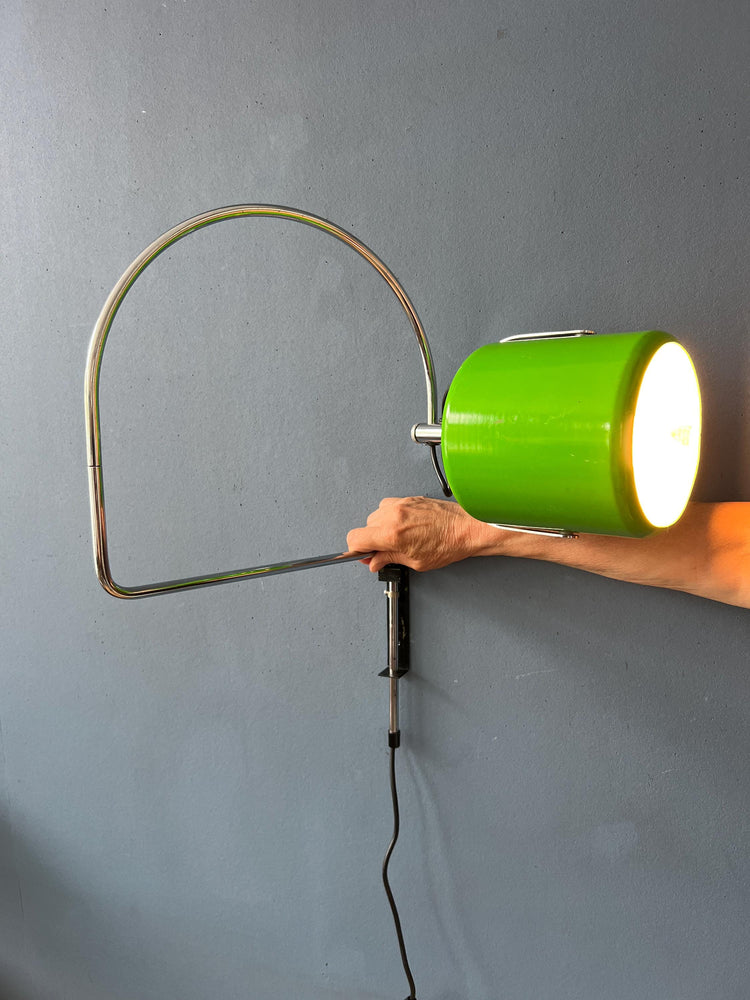 Anvia Wall Lamp - Space Age Wall Sconce - Green Light Fixture - Arc Lamp