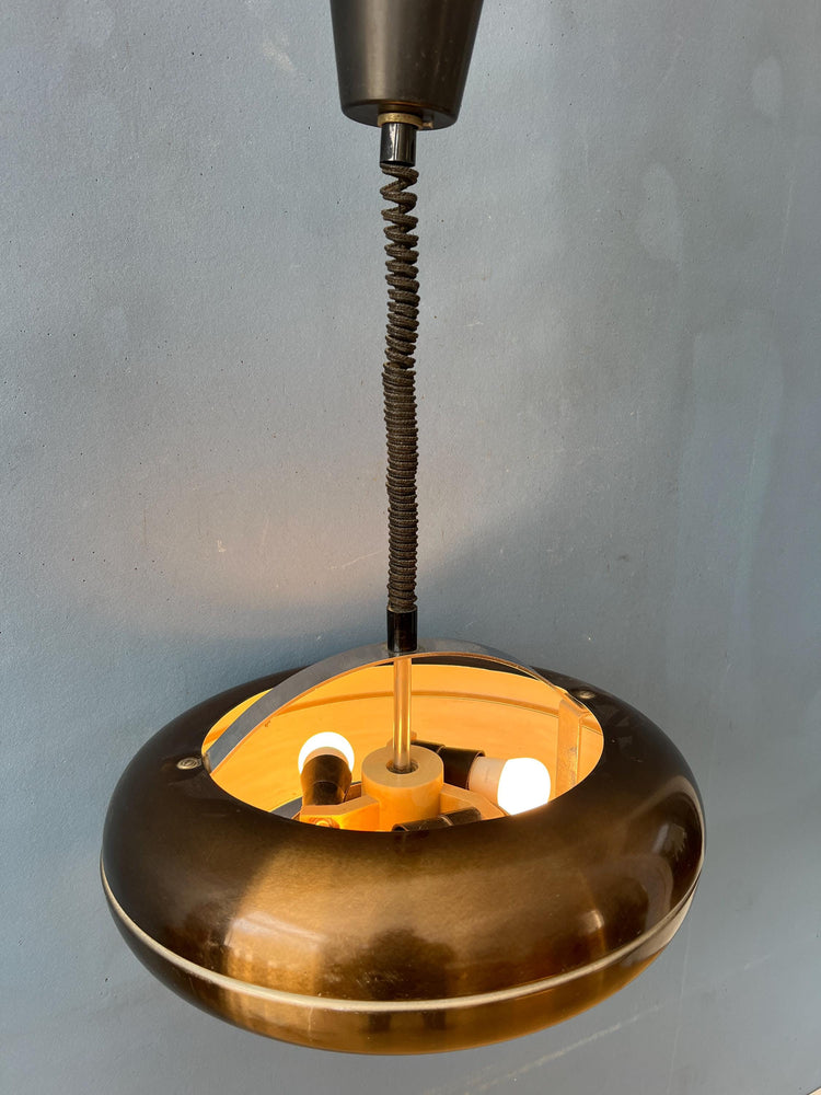 Vintage 'Copper' UFO Pendant Lamp