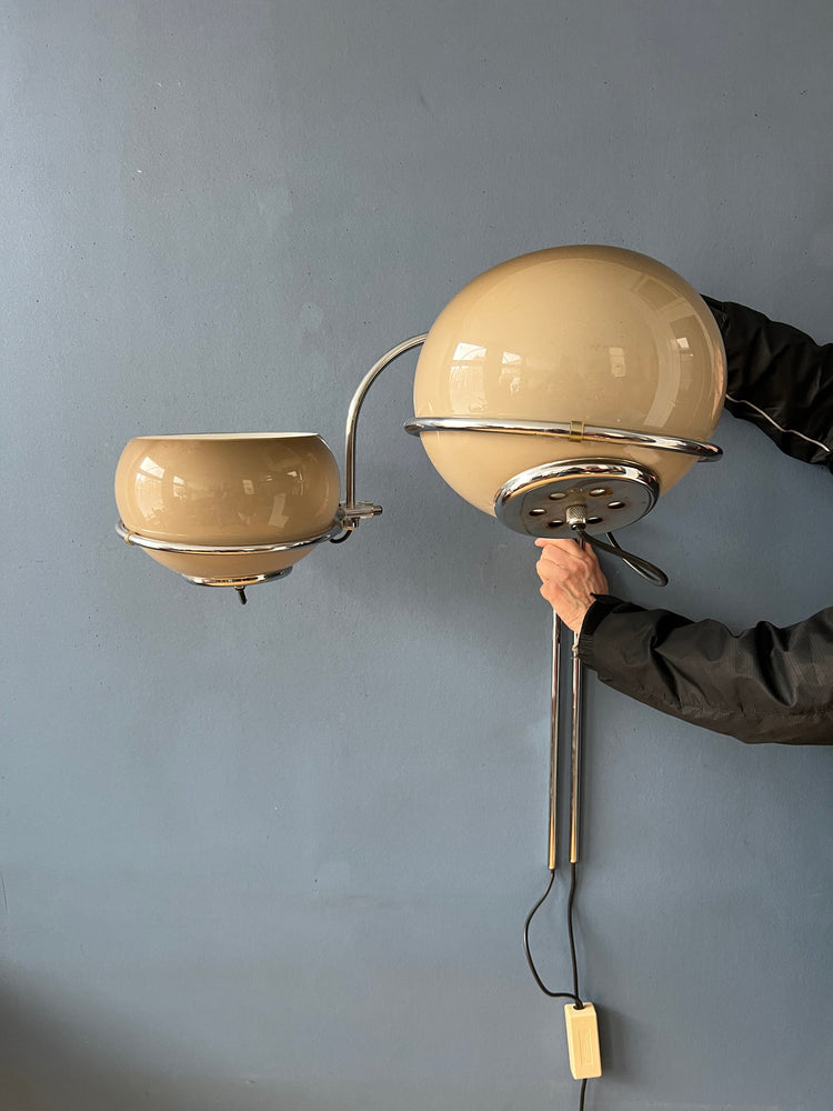 GEPO Space Age Double Arc Mushroom Wall Lamp