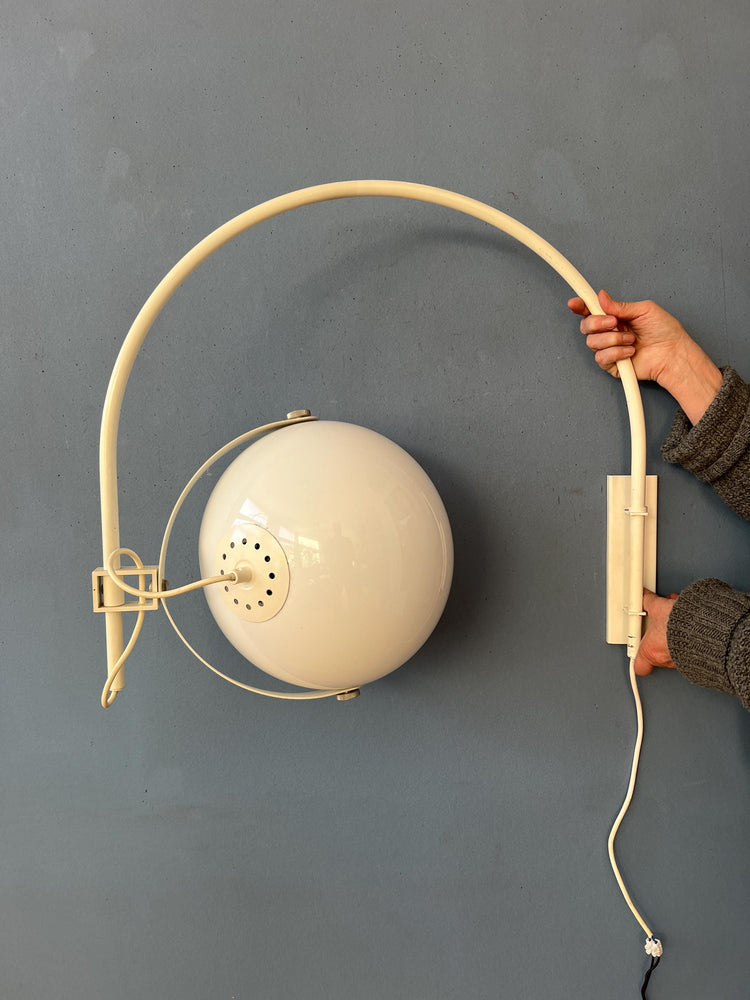 Vintage Dijkstra Space Age Mushroom Arc Wall Lamp