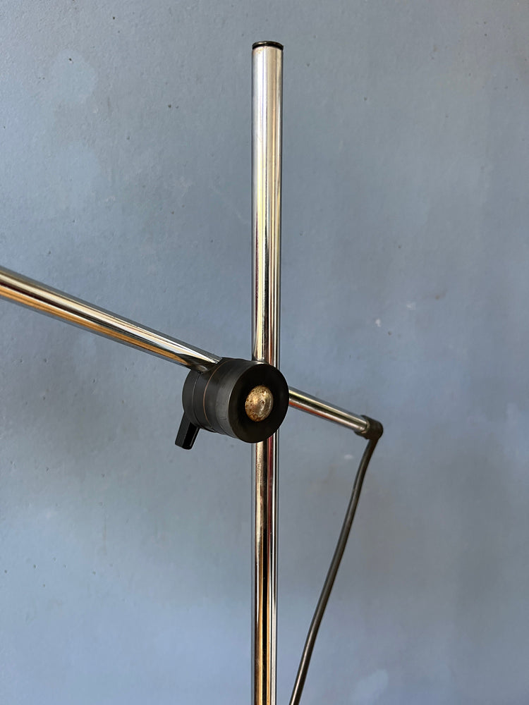 Vintage Red Floor Lamp - Eyeball - Space Age - Mid Century Standing Light