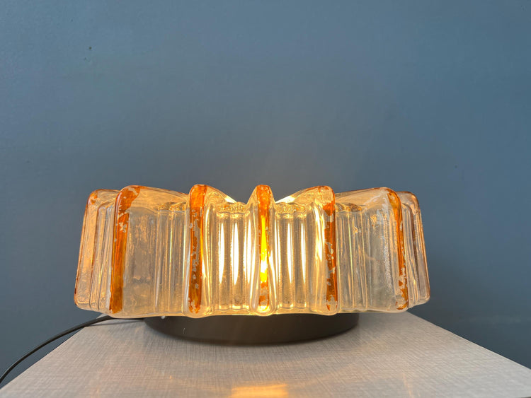 Vintage Herda Flush Mount Glass Ceiling Lamp