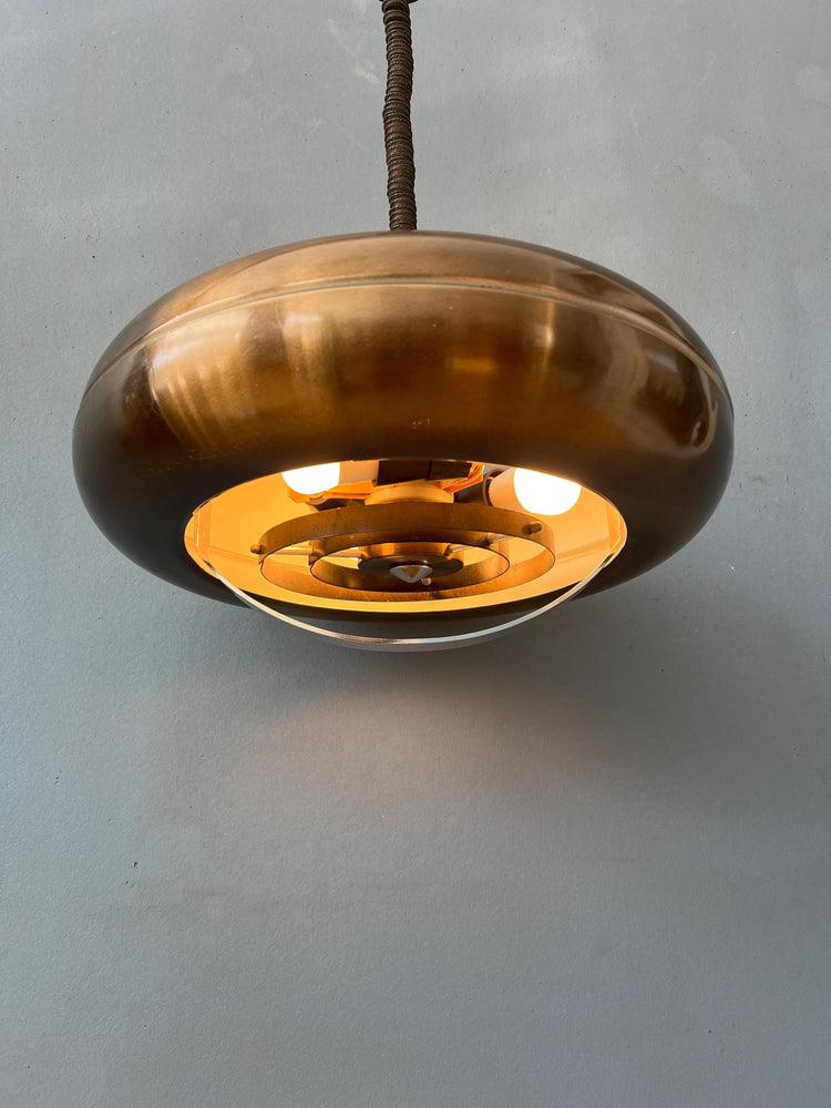 Vintage 'Copper' UFO Pendant Lamp