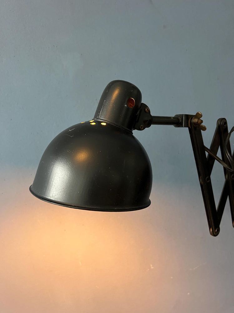 Black Scissor Wall Lamp - Vintage Industrial Wall Light