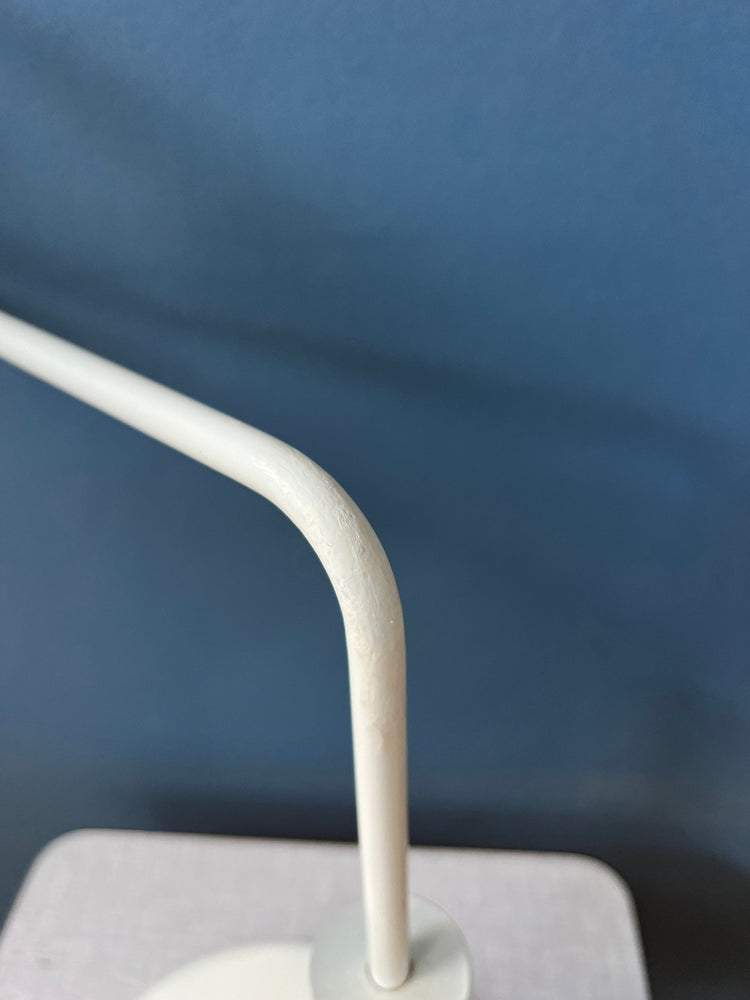 Anvia Elbow Table Lamp by Hoogervorst - White Swing-Arm Desk Light - Mid Century Office Lamp