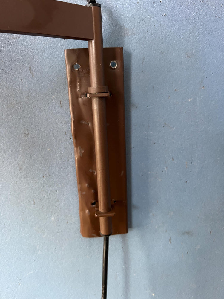 Vintage Swing Arm Dijkstra Space Age Mushroom Wall Lamp