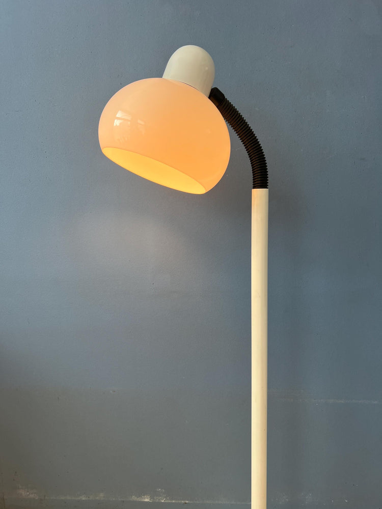 White Mid Century Space Age Mushroom Floor Lamp by Hala Zeist