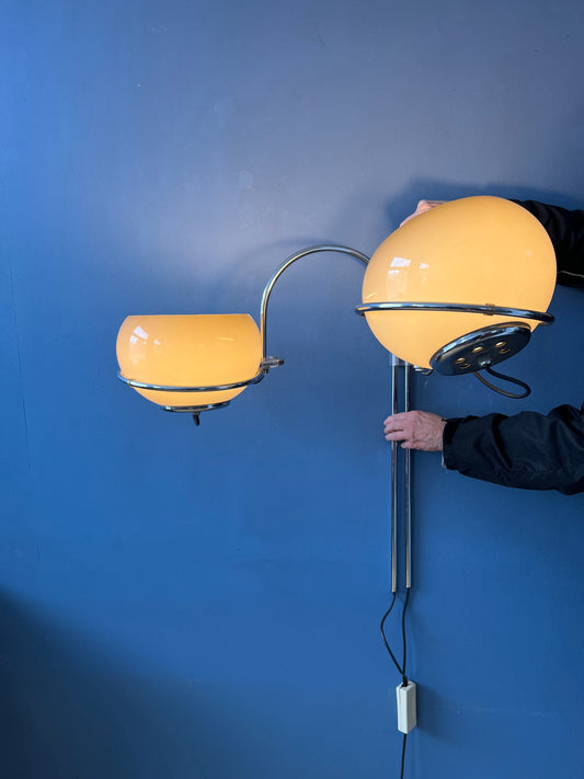 GEPO Space Age Double Arc Mushroom Wall Lamp