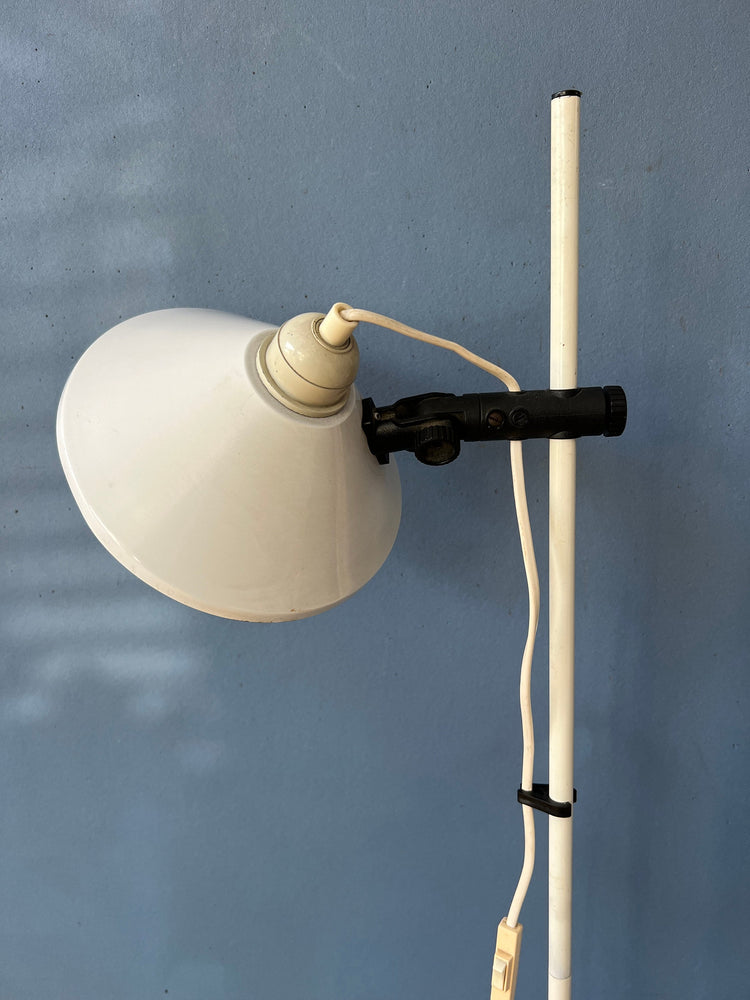 White Mid Century Space Age Woja Floor Lamp