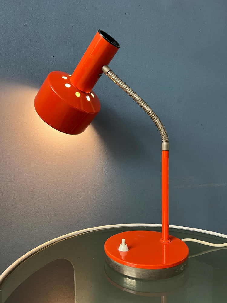 Orange Mid Century Hustadt Leuchten Desk Lamp
