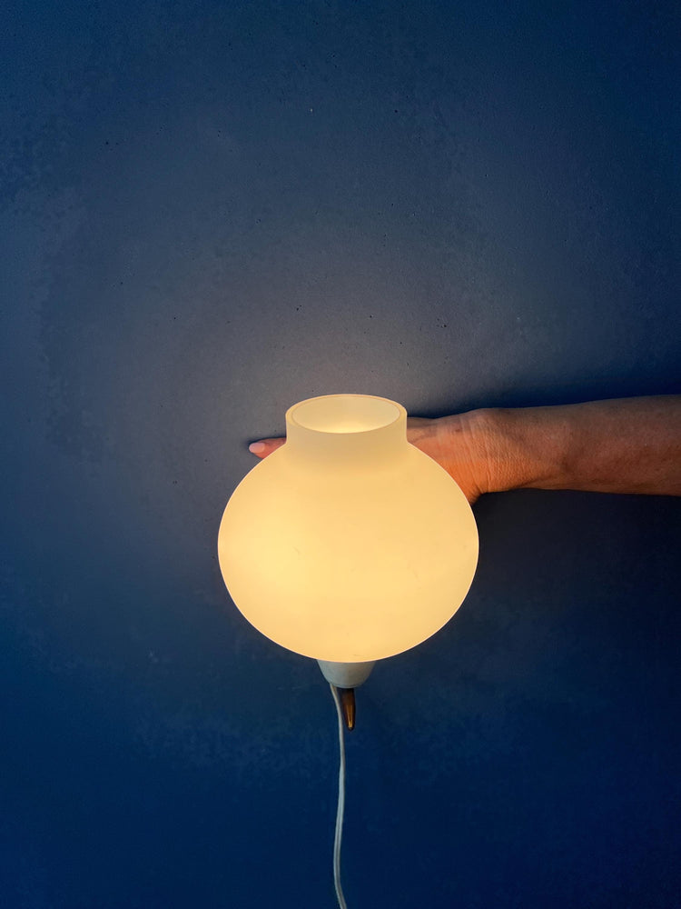 Vintage Mid Century Glass Bubble Wall Sconce