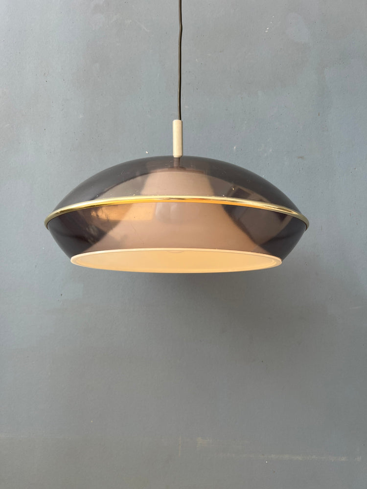 Vintage Space Age UFO Acrylic Glass Pendant Light