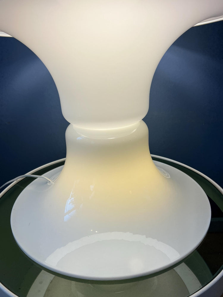 Large White Dijkstra Synthetic Mushroom Table or Floor Lamp
