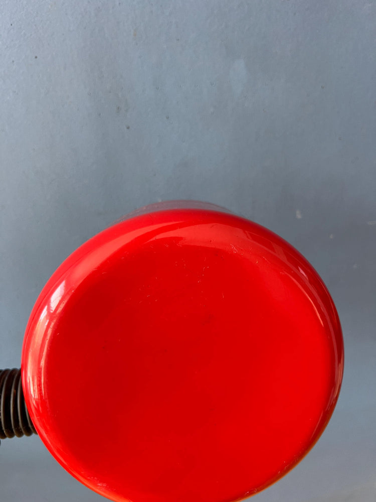 Red SIS Arc Wall Lamp after Colombo Oluce Coupe