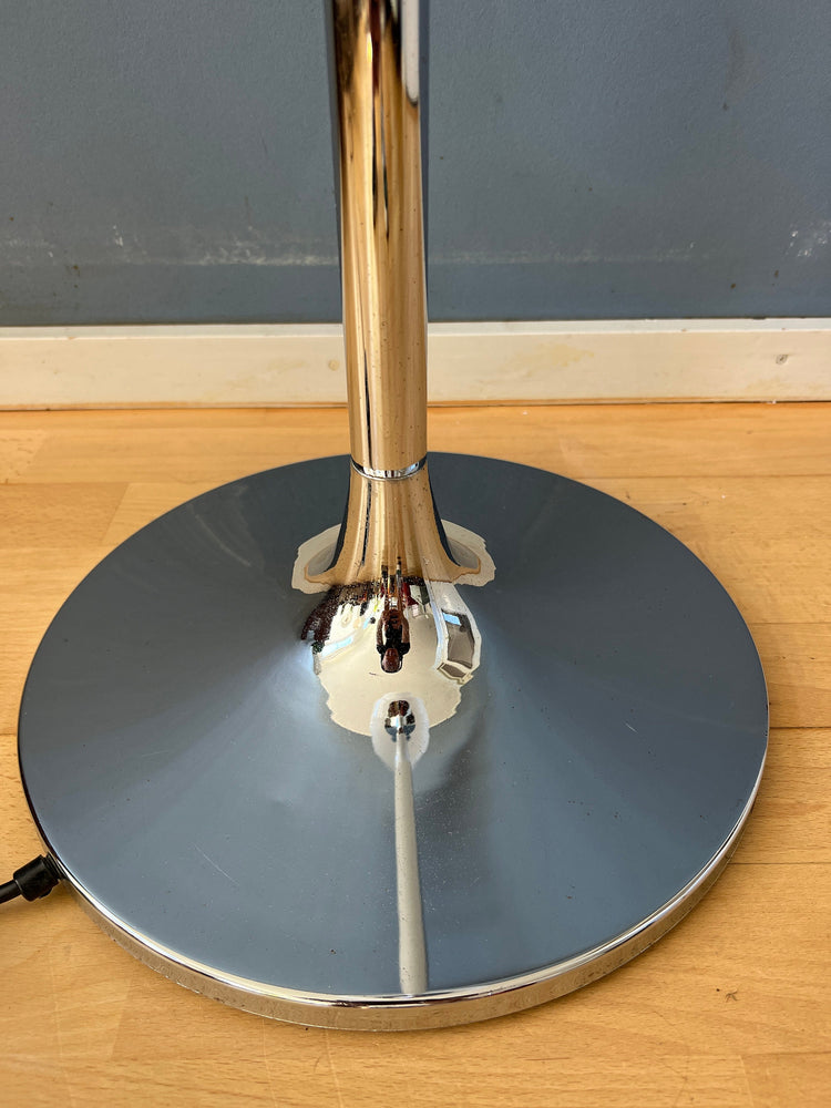 Mid Century Guzzini Space Age Floor Lamp with White Acrylic Shade
