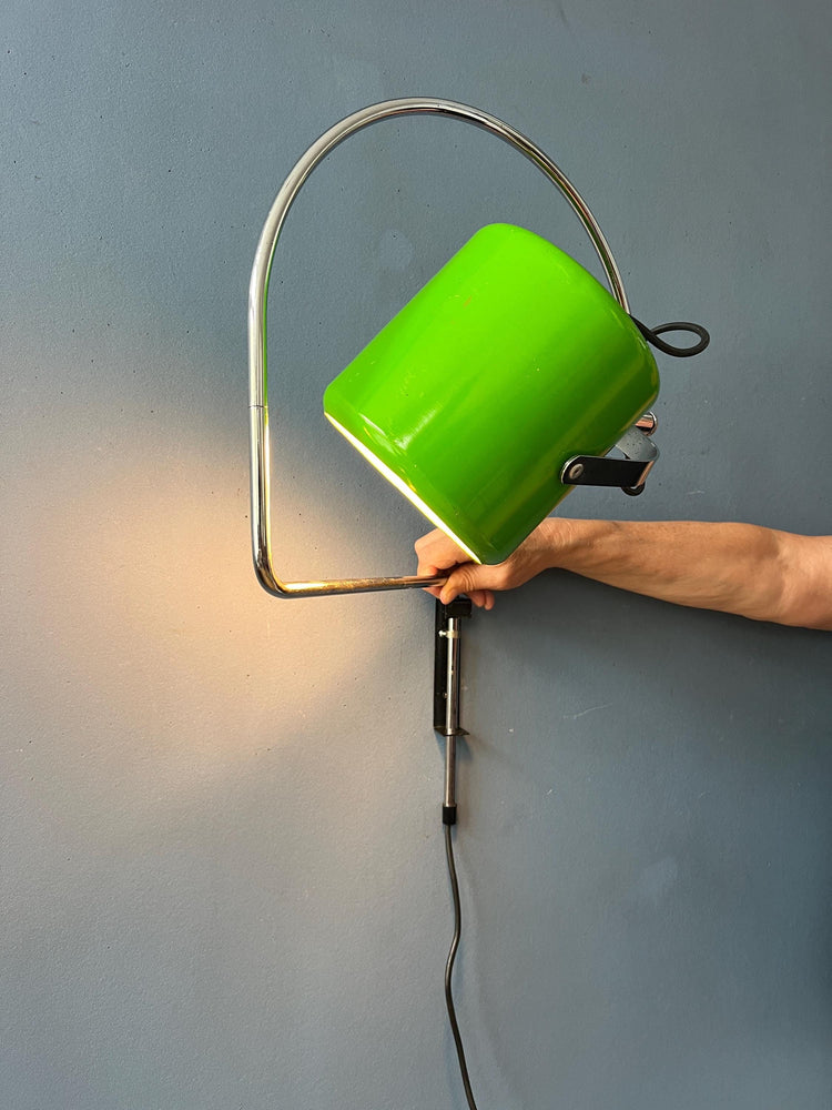 Anvia Wall Lamp - Space Age Wall Sconce - Green Light Fixture - Arc Lamp
