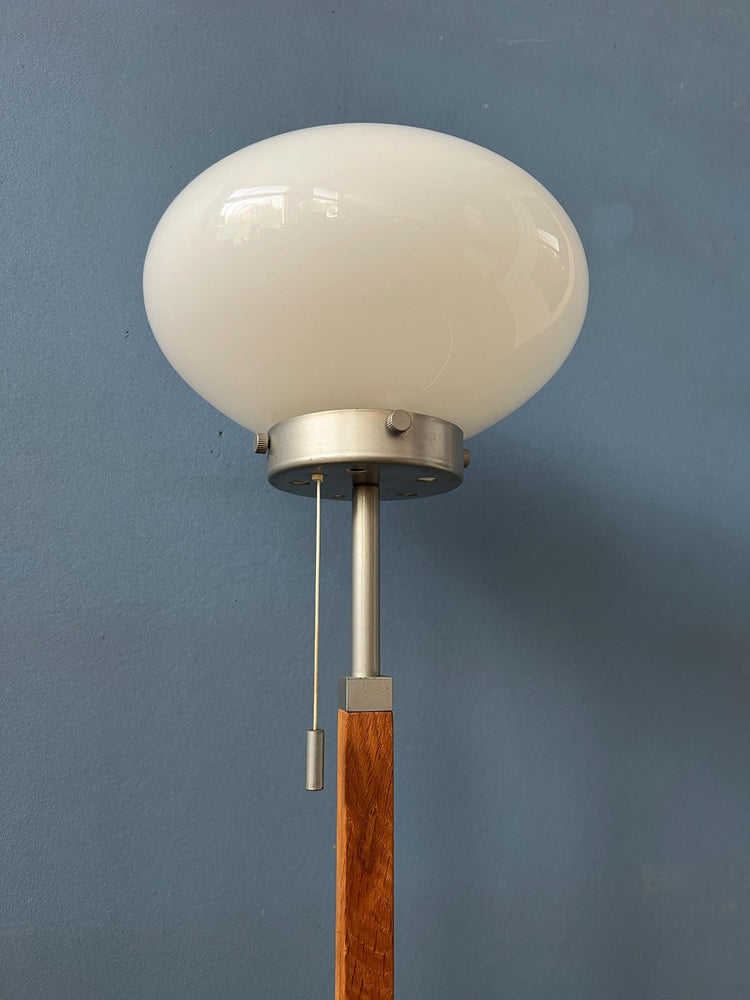 Vintage Ikea Läreda Post Modern Opaline Glass Desk Lamp