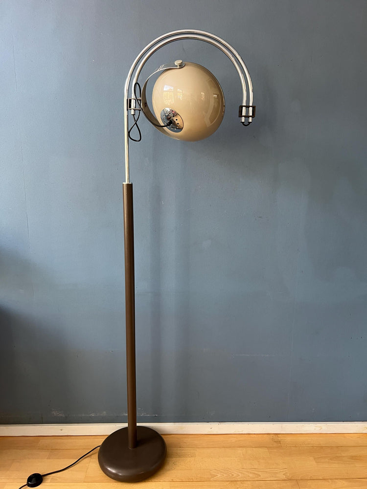 Space Age Dijkstra Double Arc Floor Lamp with Plexiglass Mushroom Shade