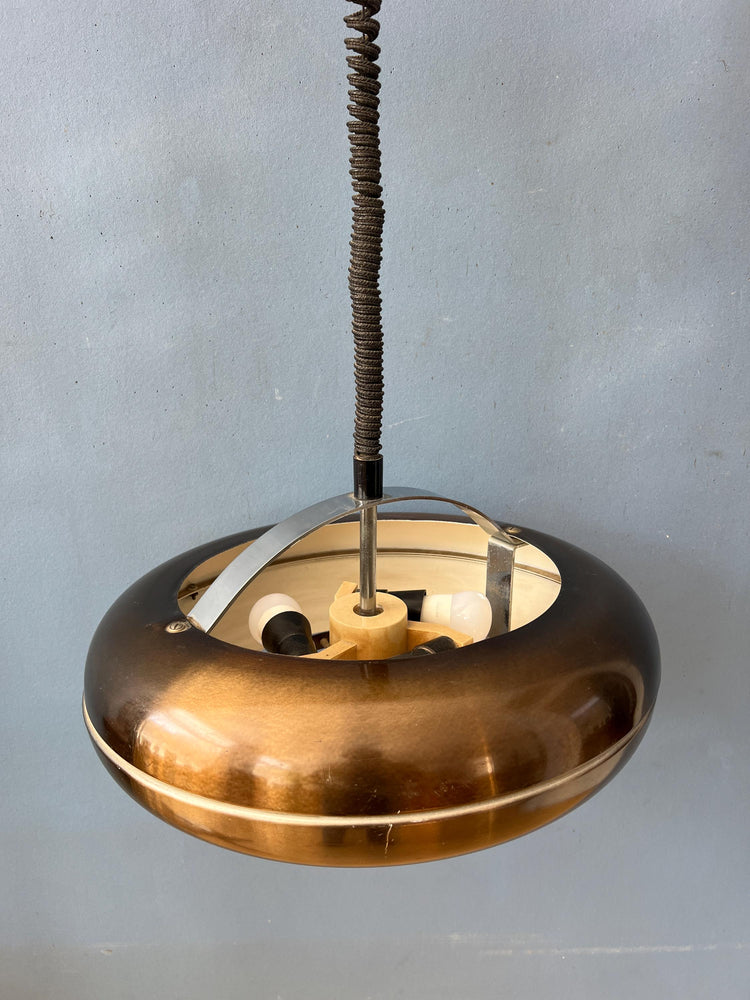 Vintage 'Copper' UFO Pendant Lamp