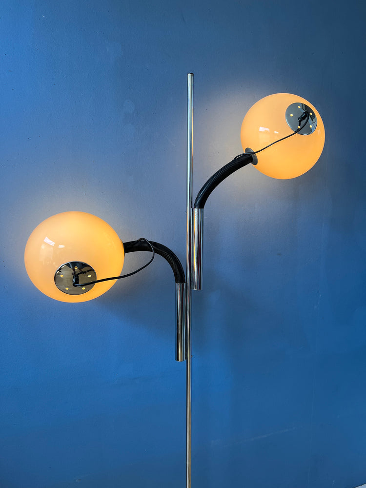 Mid Century Steinhauer Mushroom Floor Lamp - Space Age 70s Standing Light