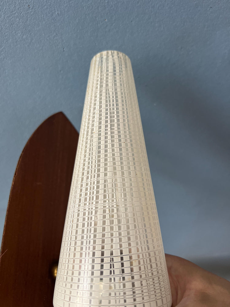 Mid Century Scandinavian Glass Wall Sconce