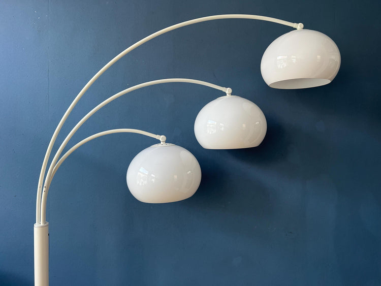 Dijkstra Mushroom Triple Arc Space Age Floor Lamp