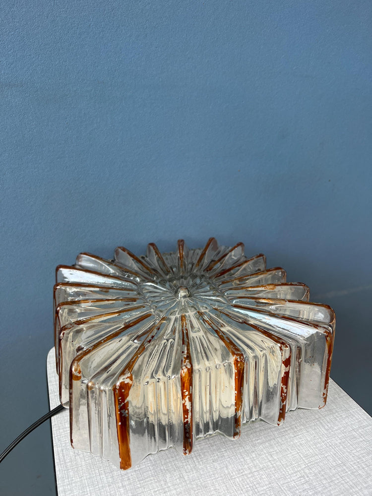 Vintage Herda Flush Mount Glass Ceiling Lamp