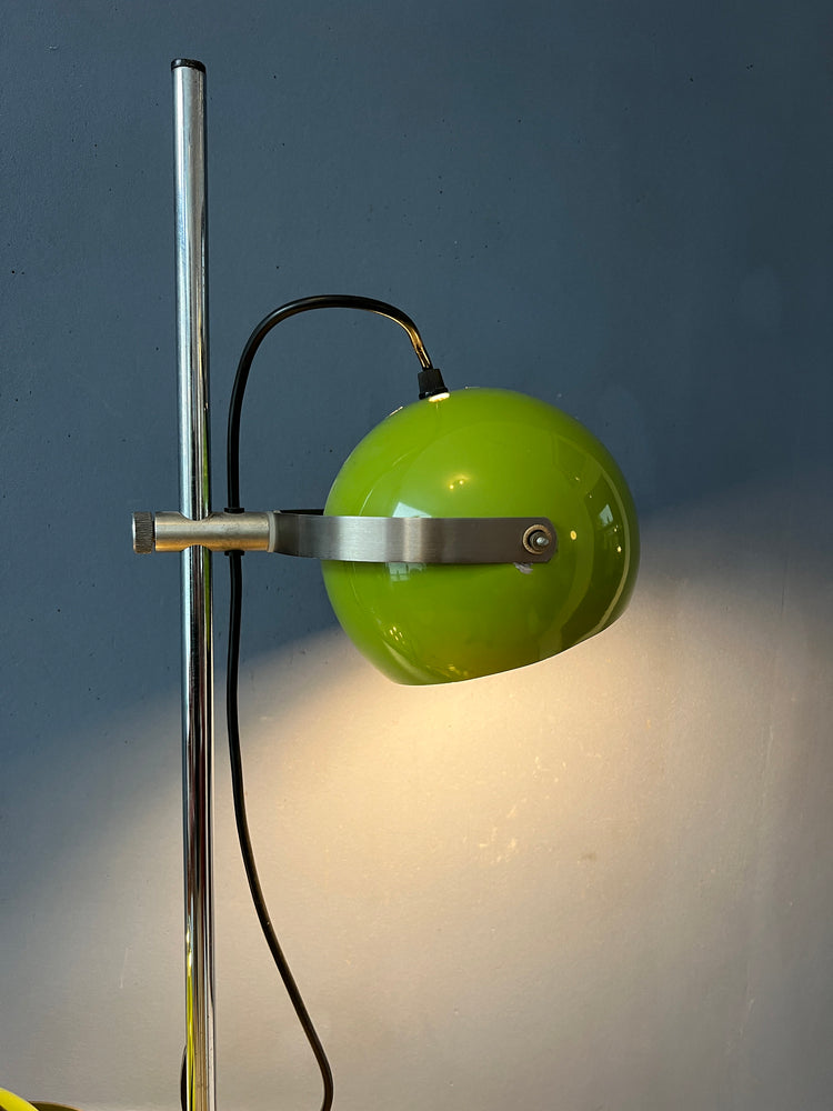 Vintage Green Herda Space Age Eyeball Floor Lamp